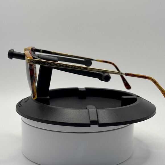 Vintage Ralph Lauren 510 Glasses | Yellow Tortoise & Gold Frames Keyhole Bridge - Picture 7 of 15